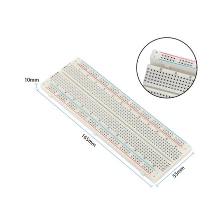 Keyestudio Protoboard + Módulo fuente de alimentación + Cables y puentes de conexión