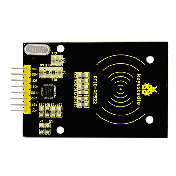 Keyestudio Sensor o lector RFID (Identificador por radiofrecuencia) RC522 con Tarjeta o Tag