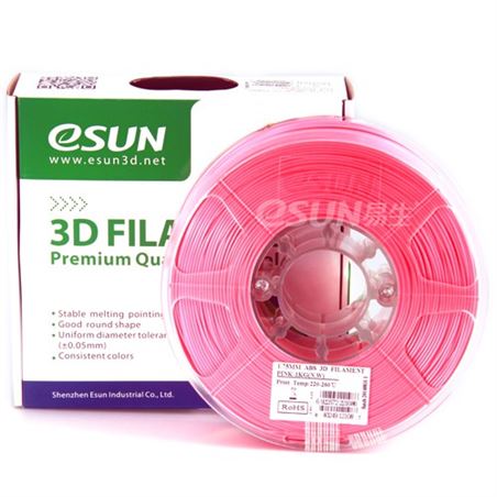 eSUN Filamento 3D ABS 1.75mm 0.5Kg ROSA