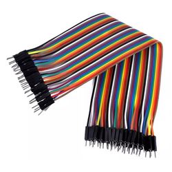 40 cables planos Dupont Macho-Macho de 20cm 2