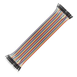 40 cables planos Dupont Macho-Hembra de 30cm