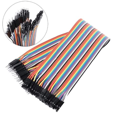 40 cables planos Dupont Macho-Hembra de 30cm
