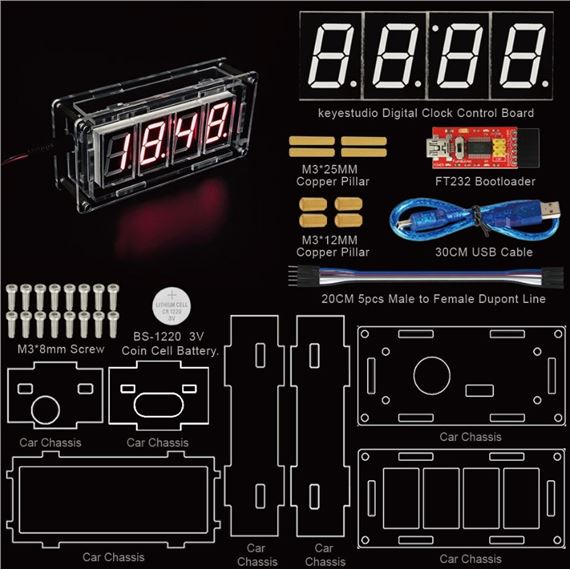 Keyestudio Kit Smart Clock (Reloj inteligente)