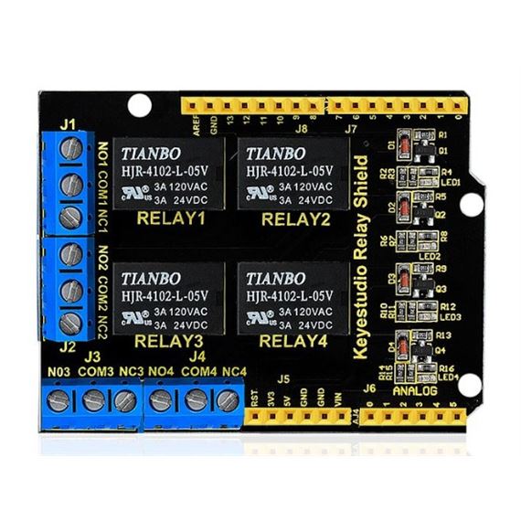 Keyestudio Shield de 4 relés para Arduino