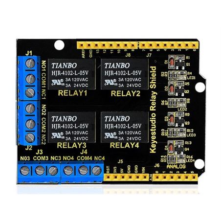 Keyestudio Shield de 4 relés para Arduino