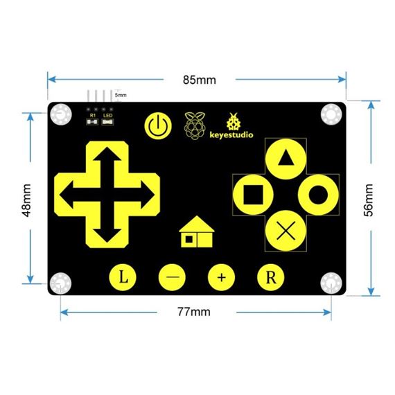 Keyestudio Módulo de 16 teclas táctiles TTP229L tipo mando video consola