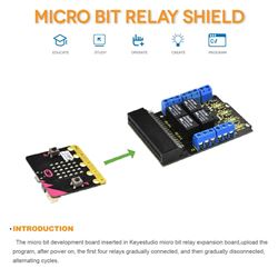 Keyestudio Shield con 4 relés para micro:bit