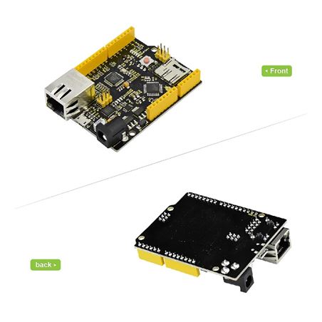 Keyestudio Placa basada en Arduino con conector ethernet W5500 (no incluye cable USB)