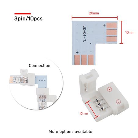 BTF-Lighting PCB Connector en L