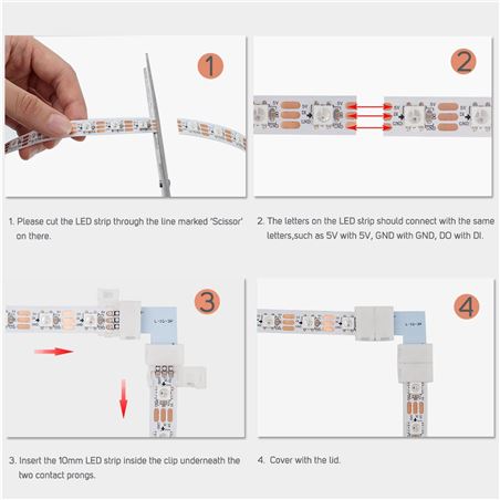 BTF-Lighting PCB Connector en L (Solo placa en L)