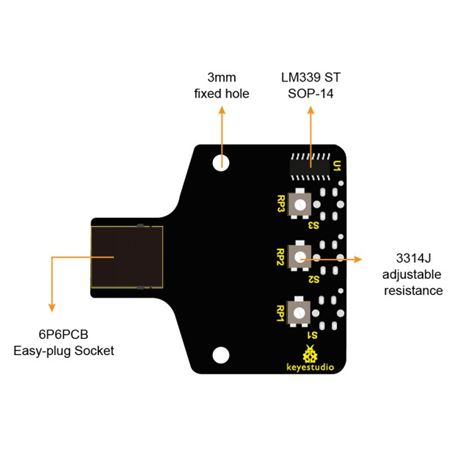 Keyestudio Sensor seguidor de línea Keybot