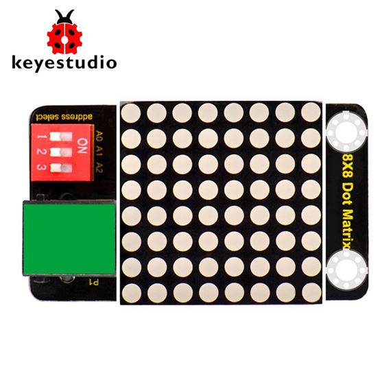 Keyestudio EASY Plug Matriz de LED 8x8 I2C HT16K33 direccionable