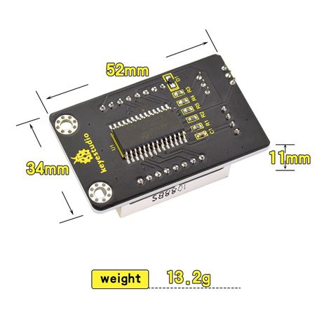 Keyestudio Matriz de LED 8x8 I2C HT16K33 direccionable